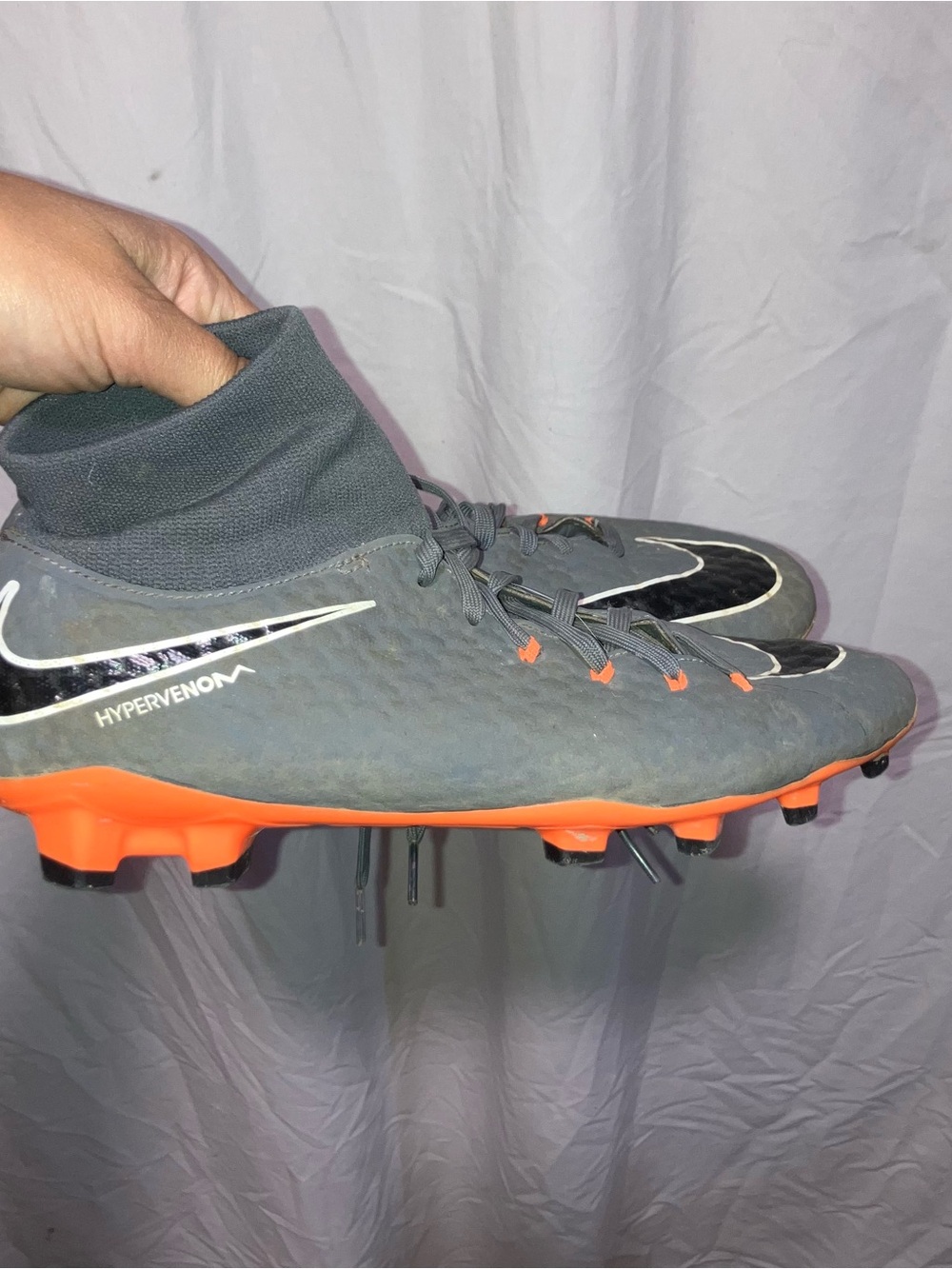 Nike Phantom Men's Soccer Cleats - Gray and Orange